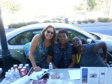 Members outside the Third Street transitional house in Bayview