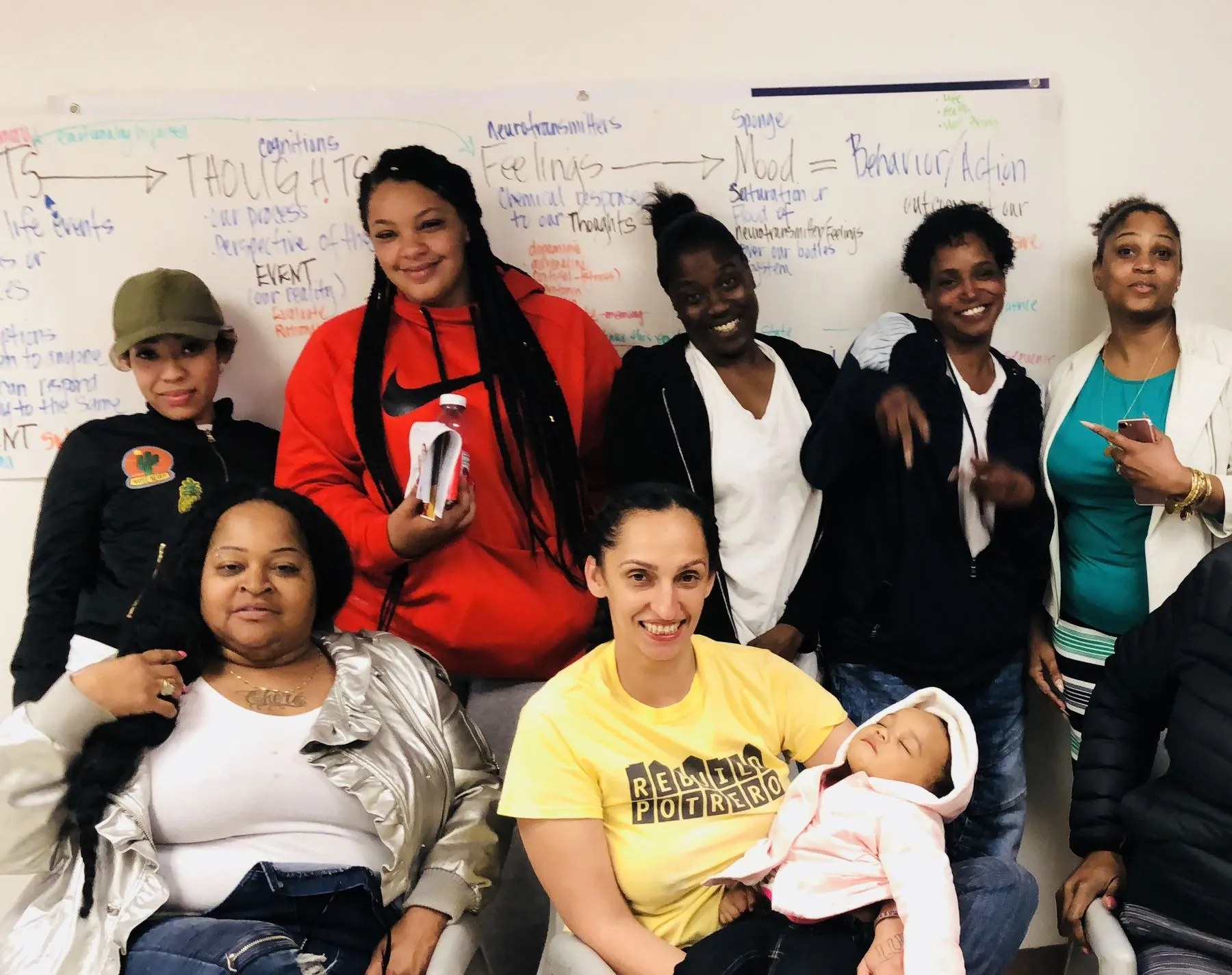 Women at a group session