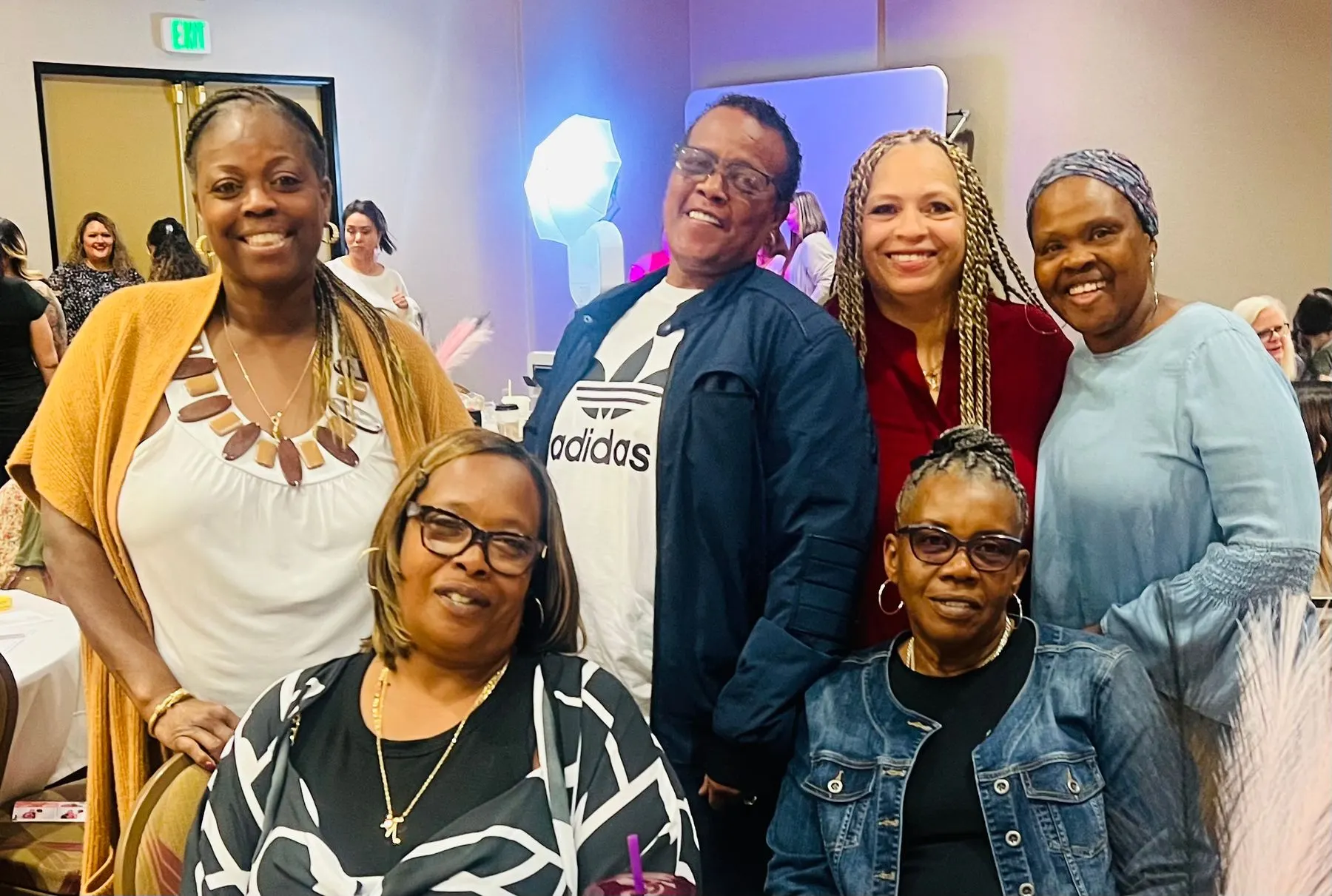Members of Solutions for Women at an event